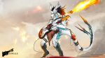  4_eyes accessory angry anthro athletic athletic_anthro athletic_male belt belt_accessory biceps black_hair blue_eyes bone branch canid canine canis chain claws clothing confident confident_male dragon fangs fire flamethrower fuel_tank furgonomics guitar hair hi_res hybrid hynvale hynvale_navayaghale_(hynvale) long_ears long_hair looking_at_another mad_max male mammal markings multi_eye muscular muscular_male muscular_thighs musical_instrument muzzle_(object) mythological_creature mythological_scalie mythology plucked_string_instrument pose post-apocalyptic ranged_weapon scales scalie sitting sitting_on_another skull skull_head smile smirk solo spikes spikes_(anatomy) string_instrument tail tail_accessory tail_belt tail_motion tailwag teeth thorns topwear underwear vein weapon white_body wolf 