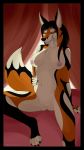  2019 anthro anus belly big_breasts blush breasts canid canine clothing digital_media_(artwork) dragon duo female fox hair hida male male/female mammal micro nipples nude oral_vore pussy pussy_juice sitting size_difference smile swallowing theo theothefox vore 