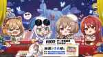  ! !! >_< 6+girls ahoge animal_ear_headphones animal_ears anis_(nikke) black_nails blue_flower blue_rose bready_(nikke) breasts brown_eyes brown_hair bug butterfly cake cake_slice cat_ear_headphones cat_ears cat_hair_ornament character_name chibi closed_eyes closed_mouth clothes_writing coif cup donut drooling fake_animal_ears flower food food_on_face fork fruit glasses goddess_of_victory:_nikke grapes green_eyes grey_hair hair_between_eyes hair_intakes hair_ornament hand_up hands_up hat head-mounted_display headphones heart highres holding holding_cup holding_fork large_breasts licking_lips long_hair looking_at_another looking_at_viewer low_twintails medium_breasts medium_hair muffin multiple_girls nail_polish navel neon_(nikke) night night_sky no_nose official_art one_eye_closed open_mouth parfait peeking_out plate rapi_(nikke) rapi_(red_hood)_(nikke) rapunzel_(nikke) red_eyes red_hair rose round_eyewear saliva shirt short_sleeves short_twintails sky snow_white_(nikke) solo speech_bubble spoken_object star_(sky) statue strawberry_parfait sunglasses tongue tongue_out totatokeke twintails underboob v white_hat white_shirt 