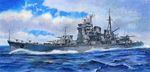  cannon cruiser imperial_japanese_navy japanese_flag kikumon koizumi_kazuaki_production military military_vehicle ocean seaplane ship turret warship watercraft 