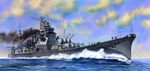  cannon cruiser imperial_japanese_navy japanese_flag kikumon koizumi_kazuaki_production military military_vehicle no_humans ocean real_life seaplane ship takao_(cruiser) turret warship watercraft 