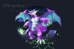  charizard claws fusion green_fire nidoking nintendo pok&eacute;mon purple_skin video_games 
