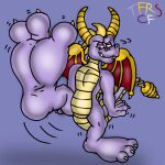 2025 3_toes 4_fingers activision anthro anthrofied belly biped casual_nudity clenched_teeth close-up colored curling_tail digital_drawing_(artwork) digital_media_(artwork) dragon feet fingers foot_fetish foot_focus fruitgems glance glancing_back glistening glistening_body glistening_feet glistening_scales grin grinning_at_viewer half-closed_eyes head_horn hi_res horn humanoid_feet humanoid_hands humanoid_heel kratts'_creatures lines_drawn looking_at_viewer male membrane_(anatomy) membranous_wings mischievous mischievous_smile multicolored_body multicolored_scales mythological_creature mythological_scalie mythology narrowed_eyes nude on_one_leg open_mouth open_smile outside pbs pecs pinup plantigrade pose presenting purple_background purple_body purple_eyes purple_scales raised_foot rattle_(anatomy) scales scalie shaded signature simple_background smile smiling_at_viewer smirk smirking_at_viewer soles solo spikes spikes_(anatomy) spyro spyro_the_dragon standing tail teasing teasing_viewer teasing_with_feet teeth toes toothy_grin ttark two_tone_body two_tone_scales ventral_scales white_finger_claws white_sclera white_toe_claws wings wrinkled_feet wrinkles yellow_belly yellow_body yellow_scales yellow_spikes yellow_underbelly