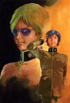  char_aznable garma_zabi glasses gundam highres insignia mecha military_uniform non-web_source robot yasuhiko_yoshikazu zeon 