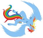  absurd_res annonymouse equine friendship_is_magic hair hi_res horse mammal multicolored_hair my_little_pony nipples pegasus pony pussy rainbow_dash_(mlp) red_eyes teets wings 