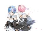  kamisa ram_(re:zero) re:zero_kara_hajimeru_isekai_seikatsu rem_(re:zero) twins 