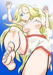  artist_request blonde_hair blue_eyes breasts gym_leader highres koruni_(pokemon) long_hair navel nintendo nipples no_bra pokemon pokemon_(game) pokemon_xy pussy smile spread_legs topless 