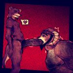 anthro barazoku big_penis bottomless bottomless_male bovid caprine carl_hendricks chase_hunter clothed clothing duo echo_(game) echo_(series) echo_project fellatio genitals hat hat_only headgear headgear_only headwear headwear_only heart_symbol hi_res humanoid_genitalia humanoid_penis male male/male mammal mostly_nude mustelid nude_male oral oral_penetration otter otter_tail pecs penetration penile penis sex shirt shirt_only size_difference skinny skinny_male slightly_chubby slightly_chubby_male smile theanzelart topwear topwear_only
