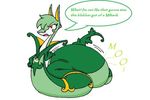  female green_skin ivy jewelry necklace nintendo pok&eacute;mon red_eyes reptile scalie serperior snake speech_bubble video_games vore 