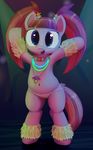  2016 an-tonio blue_eyes clothing earth_pony equine female friendship_is_magic hair hi_res hooves horse looking_at_viewer mammal multicolored_hair my_little_pony navel open_mouth pacific_glow_(mlp) pacifier pink_hair pony raised_arm solo transgressors-reworks two_tone_hair underwear 