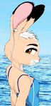  anthro beach clothed clothing digital_media_(artwork) disney female headphones invalid_tag ipod jackie_hopps lagomorph mammal music portable_music_player rabbit sea seaside solo water zootopia 