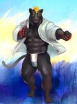  anthro feline iceman1984 male mammal muscular panther solo 