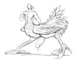 after_transformation avian avian_taur big_penis bird bluebird chocobo eastern_bluebird final_fantasy genitals gingatokkyu hi_res male muscular muscular_male neptune_mereaux oscine passerine penis square_enix taur thrush_(bird) transformation