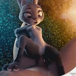  2016 3d_(artwork) anal anal_penetration animated anthro balls breasts bush colonelyobo digital_media_(artwork) disney duo female human human_on_anthro interspecies judy_hopps lagomorph larger_human larger_male leaves looking_pleasured male male/female mammal nipples no_sound nude penetration penis pussy rabbit semi-anthro sex size_difference small_dom_big_sub smaller_anthro smaller_female zootopia 