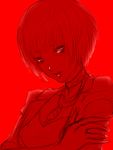  jewelry monochrome necklace persona persona_5 short_hair sirokuromono solo takemi_tae 