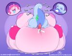 2018 ahegao animal_genitalia animal_penis antennae_(anatomy) anthro anthro_on_anthro anthro_penetrated anthro_penetrating anthro_penetrating_anthro areola artist_name belly belly_on_ground big_areola big_belly big_breasts biped bludra_(ellegarden) blue_body blue_tongue blush bodily_fluids breasts cherry_(ellegarden) chubby_cheeks clenched_teeth clothing cum cum_in_navel cum_on_belly cum_on_body cutaway digital_drawing_(artwork) digital_media_(artwork) duo ejaculation erection expression_cutaway eye_roll eyes_closed fan_character female female_on_bottom female_penetrated generation_6_pokemon genital_fluids genitals goodra hair huge_belly huge_breasts huge_hips huge_thighs hyper hyper_belly hyper_breasts hyper_hips larger_anthro larger_female larger_on_bottom latex latex_clothing latex_legwear latex_thigh_highs legs_up legwear looking_pleasured lying male male/female male_on_top male_penetrating male_penetrating_anthro male_penetrating_female mammal morbidly_obese morbidly_obese_anthro morbidly_obese_female navel_fetish navel_penetration nekocrispy nintendo nipples obese obese_anthro obese_female on_back on_bottom on_partner on_top onomatopoeia open_mouth open_smile overweight overweight_anthro overweight_female overweight_male penetration penis penis_in_navel pink_areola pink_body pink_hair pink_latex pink_nipples pokemon pokemon_(species) purple_background rhinoceros sequence sex signature simple_background size_difference smaller_anthro smaller_male smaller_on_top smile sound_effects standing_on_belly sweat tailbutt teeth text thick_thighs thigh_highs tongue tongue_out url weight_difference wide_hips