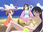  aida_kaori azumanga_daioh beach kasuga_ayumu mihama_chiyo mizuhara_koyomi sakaki takino_tomo 