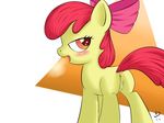  anus apple_bloom_(mlp) blush butt cub earth_pony equine female feral friendship_is_magic hair horse mammal my_little_pony open_mouth pony pussy red_hair solo vsdrawfag young 