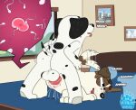 2025 absurd_res alternate_version_at_source andromorph anthro bed bedroom bluey_(series) bodily_fluids canid canine canis crossgender cum cum_in_vagina cum_inside dalmatian digital_media_(artwork) domestic_dog duo frank_(bluey) furniture genital_fluids grolarbearsins hi_res hunting_dog impregnation intersex intersex/male jack's_dad_(bluey) jack_russell_terrier looking_pleasured male mammal moan penetration photo sex stain stained_bed_sheet tail tail_motion tailwag terrier trans_(lore) trans_man_(lore) vaginal vaginal_penetration watermark window