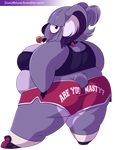  alpha_channel anthro big_breasts big_butt breasts brown_eyes butt english_text eyelashes g-blue16 koala koko_(scaitblue) lips mammal marsupial overweight solo text whistle 
