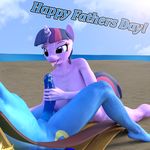  2016 animal_genitalia animal_penis anthro areola beach breasts cum cutie_mark daughter digital_media_(artwork) duo equine equine_penis erection father father_and_daughter fathers_day female forsaken_(artist) friendship_is_magic hair handjob hi_res horn horse incest male male/female mammal multicolored_hair muscular muscular_male my_little_pony night_light_(mlp) nipples nude open_mouth parent penis pony purple_eyes seaside sex smile text twilight_sparkle_(mlp) two_tone_hair unicorn 