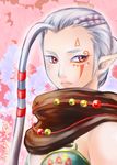  grey_hair impa long_hair monmon_(haoumaru1monjirou2) pointy_ears red_eyes solo the_legend_of_zelda the_legend_of_zelda:_ocarina_of_time white_hair zelda_musou 