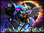  2016 duo equine female feral friendship_is_magic harwick horn mammal my_little_pony nightmare_moon_(mlp) princess_celestia_(mlp) winged_unicorn wings 