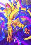  2016 abstract_background anal anal_penetration anthro anus breasts butt clothed clothing cum cum_inside cum_on_body digital_media_(artwork) dragon female forced hi_res jeanwoof pawpads paws penetration presenting presenting_hindquarters pussy restrained sex solo spreading tentacles topless 