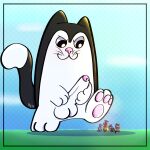 1:1 amphibian anthro big_penis bodily_fluids dan_34 domestic_cat dragon erection feet felid feline felis female foot_fetish frog gastropod genitals hi_res huge_penis hyper hyper_genitalia hyper_penis kangaroo lagomorph leporid macro macropod male mammal marsupial masturbation micro mollusk mythological_creature mythological_scalie mythology penis rabbit scalie simple_background snail standing sweat sweatdrop tail