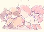 all_fours anal anal_knotting anal_penetration animal_genitalia animal_penis balls big_tail black_markings black_nose blue_collar blush brown_body brown_fur canid canine canine_genitalia canine_penis canis chest_tuft collar countershading dipstick_ears dipstick_tail domestic_dog duo ear_markings eye_through_hair eyebrow_through_hair eyebrows eyes_closed facial_tuft feral feral_on_feral feral_penetrated feral_penetrating feral_penetrating_feral fluffy fluffy_tail fur genitals grey_body grey_fur grey_hair hair hi_res knot knotted_penis knotting kurus leg_markings male male/male male_penetrated male_penetrating male_penetrating_male mammal markings multicolored_ears penetration penile penile_penetration penis penis_in_ass pink_hair pink_knot pink_penis questionable_consent raised_leg semi-anthro sex shiori_(kurus) simple_background socks_(marking) spiral spiral_eyes tail tail_markings tan_balls tan_body tan_fur tongue tongue_out translucent translucent_hair tuft white_background white_body white_fur