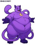 2025 3_toes 4_fingers absurd_res alpha_channel anthro artist_name belly belly_overhang belly_rolls big_belly black_fingernails black_nails black_nose black_sclera black_toenails casual_nudity catnap_(poppy_playtime) cel_shading colored_nails critters_(poppy_playtime) deep_navel digital_media_(artwork) domestic_cat double_chin fangs featureless_chest featureless_crotch feet felid feline felis fingernails fingers front_view full-length_portrait fur gloves_(marking) half-closed_eyes hi_res huge_belly huge_thighs jewelry leg_markings long_tail looking_at_viewer male mammal markings mob_entertainment moobs nails narrowed_eyes navel necklace necklace_only nekocrispy nude obese obese_anthro obese_male open_mouth open_smile overweight overweight_anthro overweight_male pink_nose poppy_playtime portrait purple_body purple_fur shaded signature simple_background smile smiling_critters smug snout socks_(marking) solo standing tail teeth text thick_thighs three-quarter_view toenails toes transparent_background white_eyes