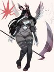 5_fingers alternative_fashion angel angry anthro archived_source armwear bare_shoulders black_bra black_clothing black_ears black_hair black_harness black_legwear black_panties black_thigh_highs black_thong black_underwear bra breasts bunny_nose cleavage clothed clothing collar collarbone countershade_neck countershade_torso countershading cross cross-popping_vein dipstick_ears ear_markings elbow_gloves eris_(wolfertinger) fallen_angel feathered_wings feathers female female_anthro fingers flowing_hair footwear full-length_portrait fur glaring gloves goth grey_body grey_fur grey_wings hair halo handwear harness hi_res lace lagomorph legband legwear leporid long_ears long_hair makeup mammal markings mascara melee_weapon multicolored_body multicolored_ears multicolored_wings navel nonbinary_(lore) one_eye_obstructed open_mouth panties plantigrade pointy_ears polearm portrait rabbit red_eyes red_halo running_makeup running_mascara scythe shaded skimpy slightly_chubby slightly_chubby_anthro slightly_chubby_female small_breasts socks solo spiked_collar spikes standing stockings thigh_highs thong toeless_footwear toeless_socks torn_clothing torn_legwear torn_stockings trans_(lore) trans_man_(lore) underwear weapon white_breasts white_ear_tips white_hands wide_hips wings wolfertinger