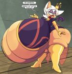 anthro bat big_breasts big_butt boots breasts butt cigarette clothing cosplay crossover crossover_cosplay crown dr._mrs._the_monarch dress ear_piercing english_text female footwear green_eyes hair half-closed_eyes headgear hi_res high_heeled_boots high_heels holding_cigarette holding_object huge_breasts huge_butt huge_hips huge_thighs hyper hyper_breasts joeblaydesign looking_at_viewer mammal narrowed_eyes open_mouth piercing question_mark rouge_the_bat sega shoes solo sonic_the_hedgehog_(series) speech_bubble tan_body text thick_thighs venture_brothers white_hair wide_hips wings