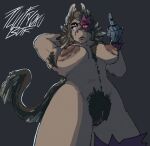 1:1 2026 alien amputee angry anthro areola armpit_hair big_areola big_breasts blind_eye body_hair breasts casual_nudity chest_fur chest_hair dinosaur disability dromaeosaurid facial_scar feather_tuft feathered_dinosaur feathered_scalie feathered_tail feathers female fluffyokuyans genitals gesture hand_behind_head hand_gesture happy_trail head_crest leg_scar middle_finger muscular muscular_female oku-yan_(mcompasss) perspective piercing plump_labia prehistoric_species pubes puffy_areola red_eyes reptile robotic_hand saurischian scalie scar signature solo standing tail theropod thigh_scar tuft vel_grezechu_(mcompasss) vulva x_eye