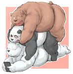  bear cartoon_network grizzly_bear ice_bear kotobuki male male/male mammal panda polar_bear slightly_chubby we_bare_bears 