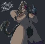 1:1 2026 alien amputee angry anthro areola armpit_hair big_areola big_breasts blind_eye body_hair breasts casual_nudity chest_fur chest_hair dinosaur disability dromaeosaurid facial_scar feather_tuft feathered_dinosaur feathered_scalie feathered_tail feathers female fluffyokuyans genitals gesture hand_behind_head hand_gesture happy_trail head_crest leg_scar middle_finger muscular muscular_female oku-yan_(mcompasss) perspective piercing plump_labia prehistoric_species pubes puffy_areola red_eyes reptile robotic_hand saurischian scalie scar signature solo standing tail theropod thigh_scar tuft vel_grezechu_(mcompasss) vulva x_eye