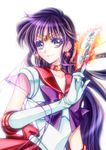  bad_id bad_pixiv_id bishoujo_senshi_sailor_moon brooch burning choker circlet collarbone earrings elbow_gloves eyelashes fire gloves heart hino_rei holding jewelry long_hair pleated_skirt purple_eyes purple_hair red_sailor_collar red_skirt ribbon sailor_collar sailor_mars sailor_senshi_uniform shiny skirt smile solo star star_choker star_earrings super_sailor_mars tsukasaki_ryouko upper_body white_gloves 