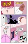  absurd_res anthro anus bed bedroom bedroom_sex bob-jiggles bottomless buckteeth butt cartoon_network clothed clothing comic detailed_background dialogue dress duo elder elderly elderly_anthro elderly_female elderly_male english_text erection eyewear female foster's_home_for_imaginary_friends furniture genitals glasses hi_res human imaginary_friend lagomorph leporid lining_up madame_foster male male/female mammal mr._herriman nervous onomatopoeia orgasm_denial partially_clothed penis penis_between_buttocks penis_grab rabbit robe sex_denial sex_on_bed shaking shivering size_difference sound_effects speech_bubble surprised teeth text wearing_glasses 