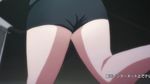  animated animated_gif ass brown_hair koumi_haruka ponytail rail_wars! running shorts tagme tank_top treadmill watch 