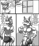  abs animal_genitalia anthro balls bdsm belly biceps big_biceps big_penis blush bottomless butt clothed clothing comic deadanthro dialogue english_text equine eyewear flexing front_view glasses hair half-erect hand_on_hip hi_res huge_penis humanoid_penis hyper hyper_muscles invalid_tag male mammal manly mature_male muscular muscular_male nipples nude partially_retracted_foreskin pecs penis pose rat rodent simple_background solo standing sweat text thick_penis topless towel uncut underwear vein veiny_penis window wolfthings 