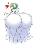  &lt;3 big_butt butt butt_expansion eyelashes featureless_crotch female half-closed_eyes huge_butt hyper hyper_butt jiggle keijimatsu mega_evolution mega_gardevoir nintendo pok&eacute;mon pok&eacute;morph red_eyes solo video_games 