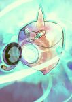  absurdres blue_eyes commentary full_body higa-tsubasa highres hydro_pump_(pokemon) no_humans pokemon pokemon_(creature) pokemon_focus rotom rotom_(wash) solo 