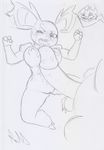  anthro breasts cum female lying nidoking nidorina nintendo one_eye_closed penis pok&eacute;mon pussy rollin-san size_difference video_games 