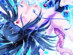  1girl air_bubble asphyxiation ass bdsm black_hair blue_hair bondage bound breasts bubble cable divine_heart_makina game_asset head-mounted_display kagemusya kurusu_makina_(divine_heart_makina) large_breasts long_hair machine nipples non-web_source nude official_art open_mouth restrained self-datamine sex_machine solo stationary_restraints tentacles tongue underwater variant_set visual_novel_cg 