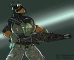  amazing amber_eyes anthro big_breasts breasts canine clothing digital_media_(artwork) doberman dobie dog earpiece explosives eyewear gideon gloves gun handgun huge_breasts hyper mammal muscular pointy_ears ranged_weapon solo weapon 