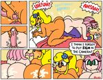  amy_rose anthro ass_to_ass bed big_breasts breast_lick breasts coco_bandicoot comic crash_bandicoot_(series) cum dextercockburn dildo drooling duo female female/female fingering grope hedgehog huge_breasts humor kissing licking mammal nipple_lick nipples orgasm penetration pussy saliva sex_toy side_boob sonic_(series) text tongue tongue_out video_games 