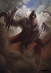  2017 ashesdrawn claws day detailed_background digital_media_(artwork) dragon feral outside sky solo 
