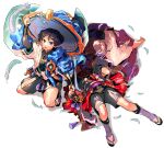  3boys anemo_symbol_(genshin_impact) aqua_feathers arm_at_side arm_up armor barefoot black_bodysuit black_kimono black_sandals black_sash black_shorts black_sleeves blue_cape blue_hat blue_jingasa blue_kimono blue_sleeves bodysuit bridal_gauntlets cape commentary_request covered_collarbone feathers fingernails full_body furisode genshin_impact gold gold_trim grey_bridal_gauntlets hakama hakama_shorts hat highres holding_another's_finger japanese_armor japanese_clothes jingasa juban kariginu kimono kote kurokote layered_shorts layered_sleeves leg_warmers long_sleeves looking_at_object looking_up lying mandala mandarin_collar mitsudomoe_(shape) multiple_boys multiple_persona on_back on_side open_clothes open_kimono oriiiiiiiiiiii pants pleated_shorts pom_pom_(clothes) purple_rope purple_sash purple_shorts purple_sleeves purple_veil red_kimono red_sash rope sandals sash scaramouche_(genshin_impact) scaramouche_(harbinger)_(genshin_impact) scaramouche_(kabukimono)_(genshin_impact) shimenawa short_sleeves shorts side_cape squatting stirrup_legwear tassel toeless_legwear toenails toes tomoe_(symbol) veil vision_(genshin_impact) wanderer_(genshin_impact) white_background white_kimono white_leg_warmers white_pants white_rope white_sleeves white_trim yellow_feathers zouri 
