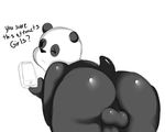  2016 balls big_butt butt cartoon_network jaynatorburudragon nude panda_(character) penis phone presenting shy solo we_bare_bears 