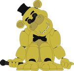  animatronic bear five_nights_at_freddy&#039;s golden_freddy_(fnaf) machine mammal robot unknown_artist video_games 